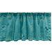 Ambesonne Floral Valance Pack of 2 Outline Lotus Flowers Damask 54 X12 Turquoise and Avocado Green