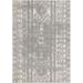 Unique Loom Zal Lennon Rug Gray and Ivory 7 1 x 10 Rectangle Abstract Modern Perfect For Living Room Bed Room Dining Room Office