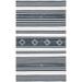 SAFAVIEH Striped Kilim STK511Z Black / Ivory Rug