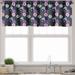 Ambesonne Botanical Valance Pack of 2 Tulips and Poppies Motif 54 X12 Multicolor