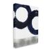 Stupell Industries Abstract Shape Design Blue Circles above Grey 24 x 30 Designed by Ellie Roberts