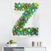 Letter Z Tapestry Traditional Themed Font Design Z with Colorful Ornaments Christmas Santa Claus Fabric Wall Hanging Decor for Bedroom Living Room Dorm 5 Sizes Multicolor by Ambesonne