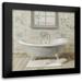 Nai Danhui 15x15 Black Modern Framed Museum Art Print Titled - Victorian Bath I Neutral