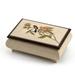 Incredible Handcrafted Ivory Music Box with Bird and Flower Inlay - Ballerina Girl (Lionel Richie)