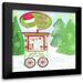Reed Tara 15x15 Black Modern Framed Museum Art Print Titled - Food Cart Christmas II-Jingle Java