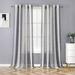 HOMERRY 52 W x 95 L Sheer Curtains for Bedroom Farmhouse Vertical Striped Drapes Light Filtering Curtains for Living Room Black 2 Panels