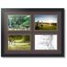 ArtToFrames Collage Photo Picture Frame with 4 - 6x9 Openings Framed in Black with Peat and Black Mats (CDM-3926-3)