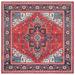 SAFAVIEH Tucson Medici Traditional Machine Washable Area Rug 4 x 4 Square Red/Blue