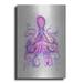 Luxe Metal Art Octopus Rainbow Splash Pink by Fab Funky Metal Wall Art 24 x36
