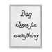 Stupell Industries Dog Kisses Fix Everything Pet Motivational Love Phrase 16 x 20 Design by Daphne Polselli
