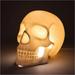 Suck UK Skull Lamp For Living Room Ceramic Table Lamp For Gothic Home Decor USB Powered Living Room Lamps & LED Bedroom Lamps Skull Decor Gifts Decorative Desk Lamp Or Nightstand Lamp White