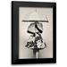 Levi Avshalom 13x18 Black Modern Framed Museum Art Print Titled - A Girl With An Umbrella