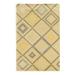 Bowery Hill 96 x 132 Transitional Wool Hand Tufted Rug in Natural/Gray