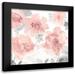 Morris Kelsey 20x20 Black Modern Framed Museum Art Print Titled - Springtime Pink Blush I