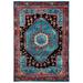 SAFAVIEH Vintage Hamadan Leone Oriental Area Rug Turquoise/Black 5 3 x 7 6