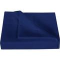 500 Thread Count 3 Piece Flat Sheet ( 1 Flat Sheet + 2- Pillow cover ) 100% Egyptian Cotton Color Navy Blue Solid Size Twin XL