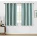 Shabby Trellis 2 Pack 100% Max Blackout Thermal Trellis Grommet Top Curtains - 63 in. Long Blue
