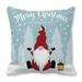 VerPetridure Christmas Gnome Doll Linen Pillow Cover Faceless Doll Santa Claus Cushion Cover Christmas Dwarf Doll Linen Pillowcase Faceless Doll Santa Cushion Cover