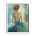 Stupell Industries Ballet Girl Blue Orange Figure Painting Framed Art Print Wall Art 24x30 By Third and Wall