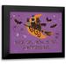 Penner Janelle 18x15 Black Modern Framed Museum Art Print Titled - Spooktacular I Black Cats Purple