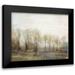 Theodosiou Matina 24x20 Black Modern Framed Museum Art Print Titled - Dreams and Trees Landscape