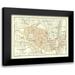 Baedeker 18x14 Black Modern Framed Museum Art Print Titled - Saint Germain en Laye Paris France - Baedeker 1911