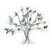 Zeckos Metal Butterfly Tree Rustic Hanging Wall Art 20 inch