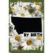 Daisy Flower Wall Art Montana by birth state map home hometown native Tin Wall Sign 8 x 12 Decor Funny Gift