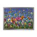 Designart Wildflowers and Daisies In Summer Garden Field I Traditional Framed Art Print