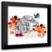 Loreth Lanie 12x12 Black Modern Framed Museum Art Print Titled - Camera Sketch on Fall Floral II