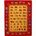 Paradise ABC Learning Rug 3 ft 3 in x 4 ft 10 in - Non Slip Bottom