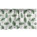 Ambesonne Christmas Tree Valance Pack of 2 Branches Pattern 54 X12 Hunter Green and White