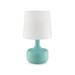 17.25 H Cheru Teal Table Touch Lamp