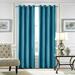 Yipa 1 Piece Home Velvet Curtain Panel Grommet Room Darkening Curtain Eyelet Ring Top Bedroom Blackout Window Curtain Thermal Insulated Curtain Solid Color Window Drape