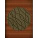 Dalyn Dover Area Rug DV10 Dv10 Leaf Swirls Waves 4 x 4 Round