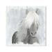 Stupell Industries Dreamy White Mane Horse Rustic Farmland 24 x 24 Design by Kim Allen