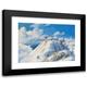 Rudolf Reschreiter 24x18 Black Modern Framed Museum Art Print Titled - The Zugspitz Summit with Weather Station and Munich House (Approx. 1900-1920)