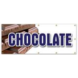 48 x120 CHOCOLATE BANNER SIGN milk dark semi sweet homemade candy belgium sale