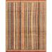 Ahgly Company Indoor Rectangle Abstract Brown Sand Brown Abstract Area Rugs 2 x 4