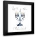 Villa Milli 15x18 Black Modern Framed Museum Art Print Titled - Light The Menorah