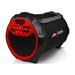 Axess Red Indoor/ Outdoor Cylinder 2.1 Speaker with 6-inch Subwoofer and 3-inch Horn