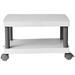 Safco Products Wave Underdesk Printer Stand 1861GR Gray Powder Coat Finish Swivel Wheels for Mobility 50 lb. Capacity