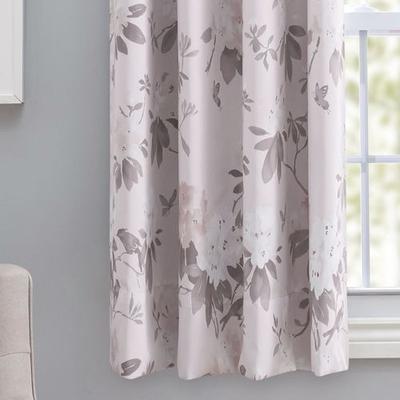 Serene Garden Short Grommet Curtain Panel, 52 x 36, Blush
