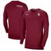 Men's Nike Crimson Oklahoma Sooners 2022 Coach Performance Long Sleeve V-Neck T-Shirt