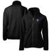 Women's Cutter & Buck Black Los Angeles Rams Throwback Logo Cascade Eco Sherpa Fleece Full-Zip Jacket