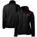 Women's Cutter & Buck Black San Francisco 49ers Throwback Logo Cascade Eco Sherpa Fleece Full-Zip Jacket