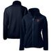 Women's Cutter & Buck Navy Chicago Bears Throwback Logo Cascade Eco Sherpa Fleece Full-Zip Jacket