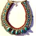 Zara Jewelry | Beautiful Statement Choker Stones And Beads | Color: Blue/Silver | Size: Os