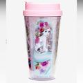 Disney Kitchen | Disney Princess Watercolor Sketch Double-Walled Mug. 16 Oz Hot/Cold Drinks. | Color: Pink | Size: 16 Oz