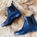 J. Crew Shoes | J.Crew Navy Pull On Chelsea Rain Royal Blue Boots Ankle Booties | Color: Blue | Size: 7